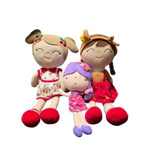 Gloveleya & Adora Baby Girl Plush Dolls Lot